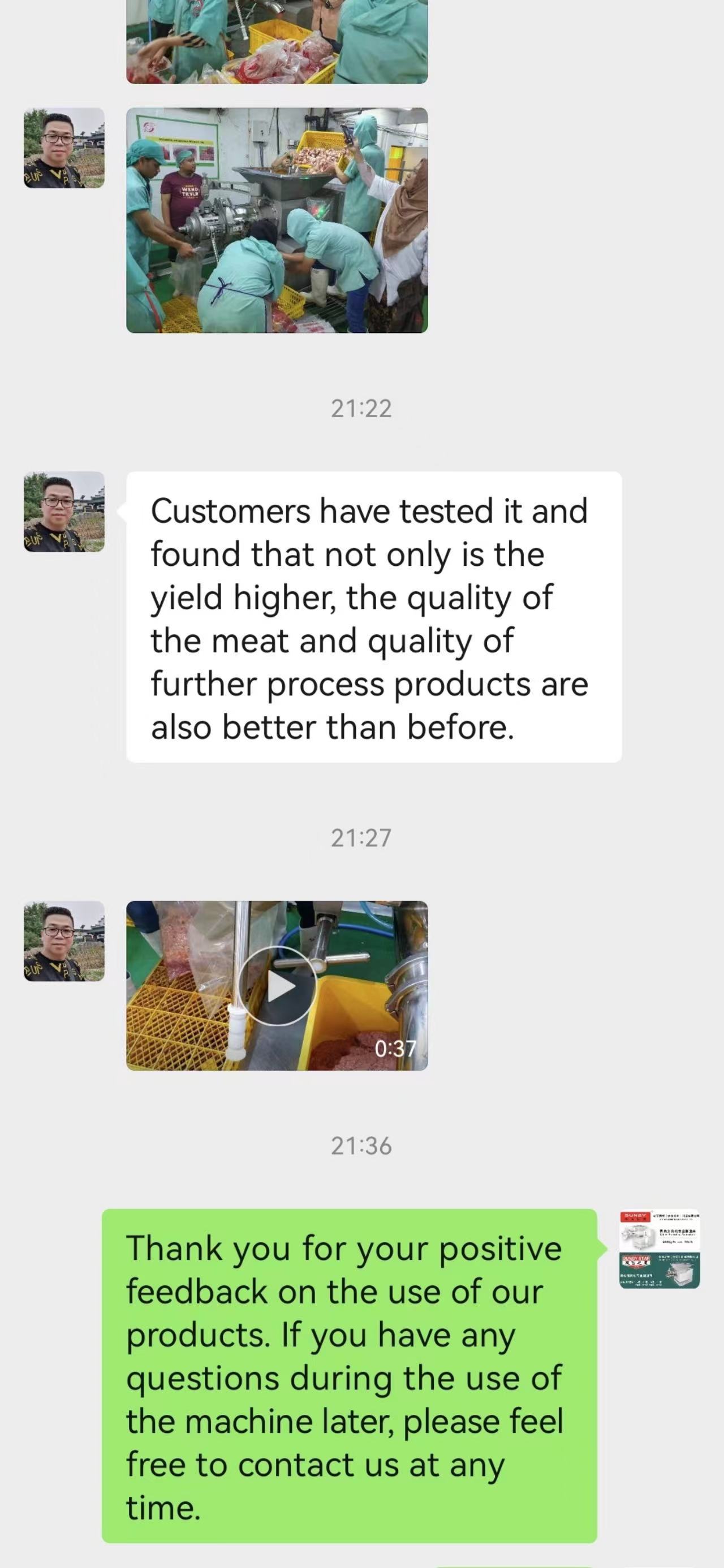 отзывы клиентов о машине для переработки мяса